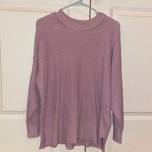 Pink Aerie Waffle Knit Sweater